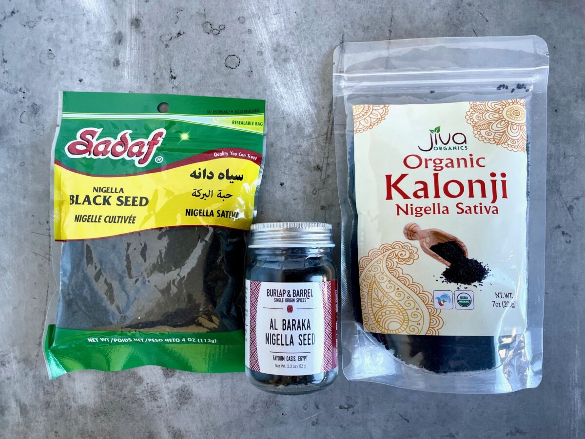 Sadaf nigella black seeds, al baraka nigella seeds from Egypt and Jiva Kalonji (black seed or black cumin)
