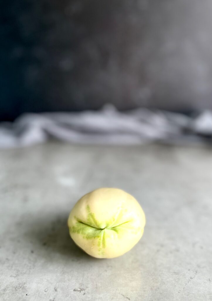 White Mexican squash or chayote.